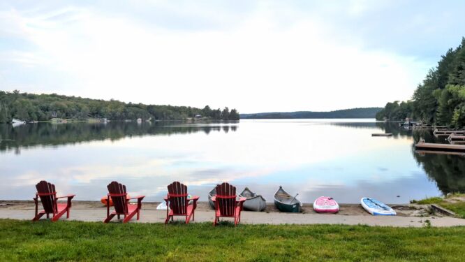 Fairbank Lake Cottags Grounds Beach 1