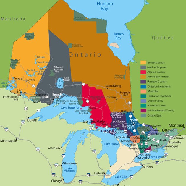 Northern Ontario Adventure Map
